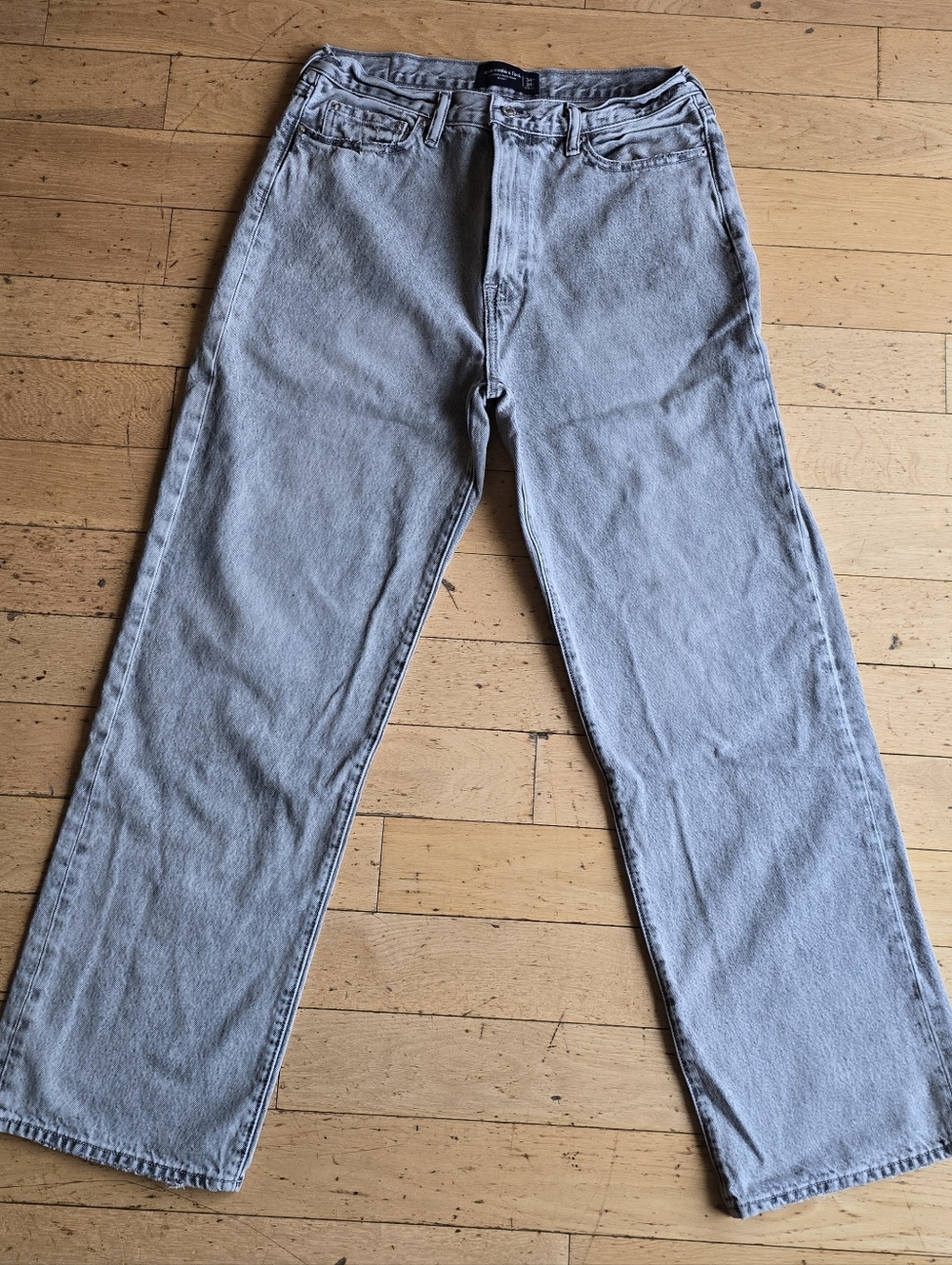 A & F 90's Rigid Baggy Y2K Grunge Skater Streetwear Mens Jeans